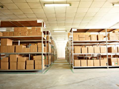 The finished product warehouse